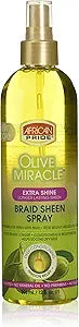 African Pride Braid Sheen Spray Olive 12oz