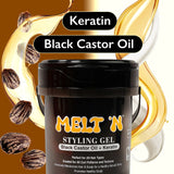 Melt N' -  Black Castor Oil + Keratin - Styling Gel by EBIN New York