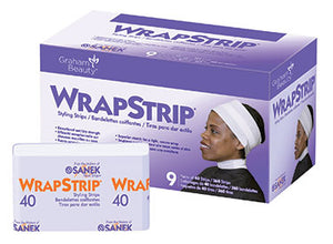 Graham Professional Maximum Strength WHITE Wrapp-It Styling Strips LARGE BOX 9 pcs Individual wrap strips