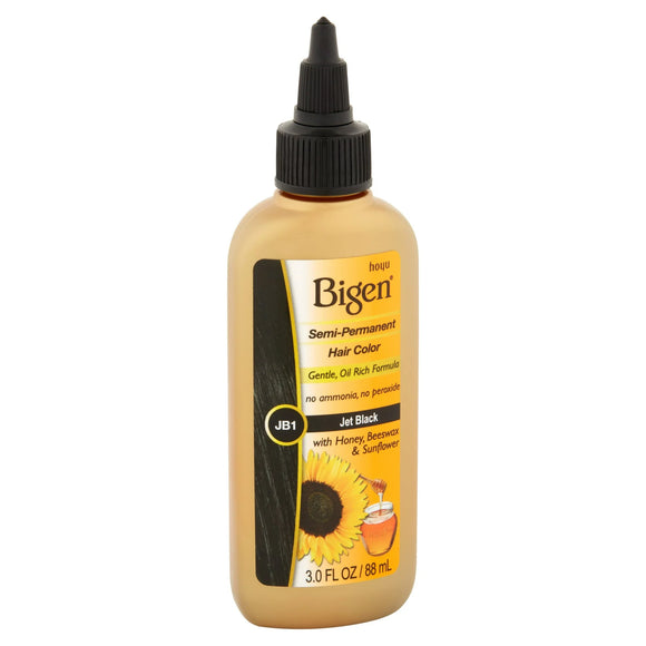 Bigen Semi Permanent Hair Color, Jet Black, 3 Oz