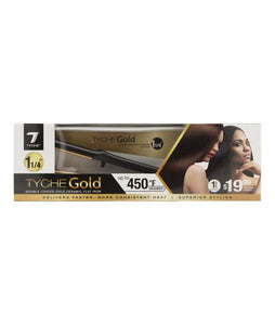 Tyche Double Coated Gold Flat Iron 1 1/4”